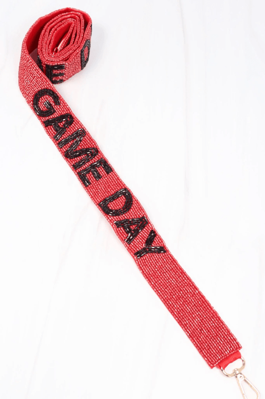 Game Day beaded purse strap