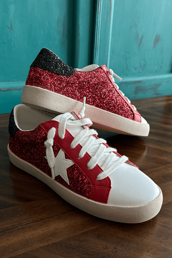 RUBY GLITTER GAME DAY SHOES